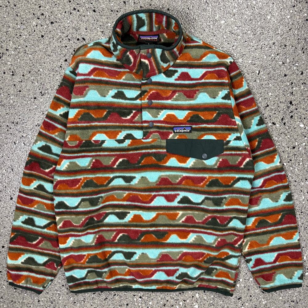 Patagonia Synchilla Southwestern Aztec Snap T Fleece Pullover